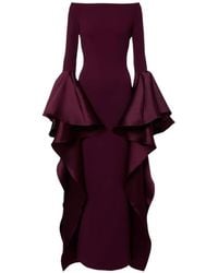Solace London - Astria Flared-Sleeve Maxi Dress - Lyst