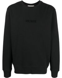 Zadig & Voltaire - Flocked-logo Cotton Sweatshirt - Lyst