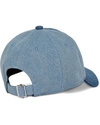 KARL LAGERFELD - Two-Tone Denim Cap - Lyst