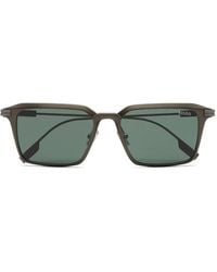ZEGNA - Metal-Frame Square Sunglasses - Lyst