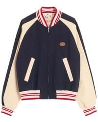 Valentino Garavani - Vlogo-Patch Bomber Jacket - Lyst