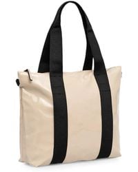 Rains - Mini Glossy-Finish Tote Bag - Lyst