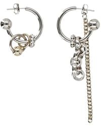 Justine Clenquet - Celina Crystal-Embellished Hoop Earrings - Lyst