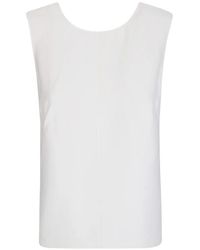 Calvin Klein - Textured Sleeveless Top - Lyst