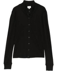 Bobi - Ribbed High-Neck Cardigan - Lyst