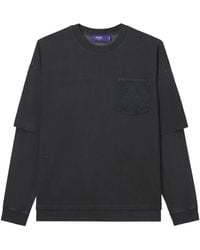 AFTERMATHS - Gestepptes T-Shirt Im Layering-Look - Lyst