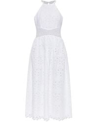FRAME - Broderie-Anglaise Sleeveless Dress - Lyst