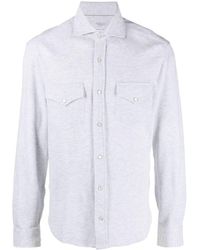 Brunello Cucinelli - Chest-pocket Cotton Shirt - Lyst