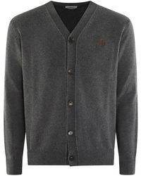 Jacob Cohen - Logo-Embroidered V-Neck Cardigan - Lyst