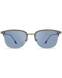 Longines - Clubmaster-frame Tinted Sunglasses - Lyst