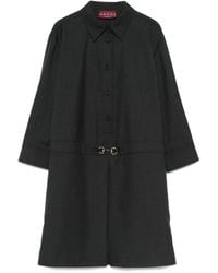 Gucci - Button-Fastening Shirt Mini Dress - Lyst
