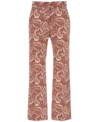 Weekend by Maxmara - Floral Patterned Trousers - Lyst