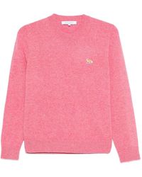 Maison Kitsuné - Wollen Trui Met Vossenpatroon - Lyst