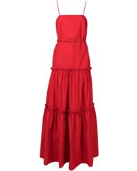 Adriana Degreas - Tiered Belted Beach Dress - Lyst
