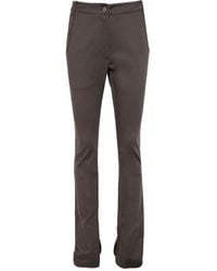 Low Classic - Slit Hem Slim-Fit Pants - Lyst