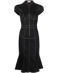 Murmur - Underline Denim Dress - Lyst