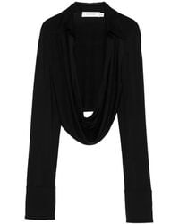 AYA MUSE - Draped Collared Top - Lyst