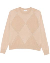 Peserico - Diamond-Pattern Sweater - Lyst