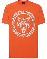 Philipp Plein - T-Shirt En Coton À Imprimé Tigre - Lyst