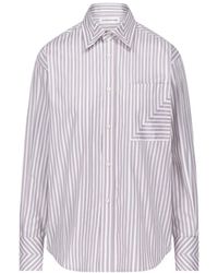 Victoria Beckham - Striped Pocket-Detail Shirt - Lyst