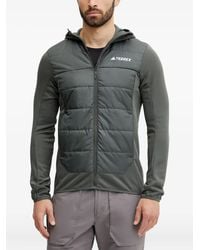 adidas - Jack Met Capuchon En Gewatteerd Vlak - Lyst