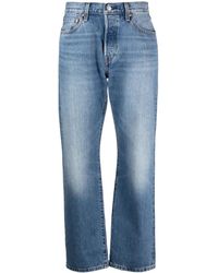 Levi's - High-waisted Straight-leg Jeans - Lyst