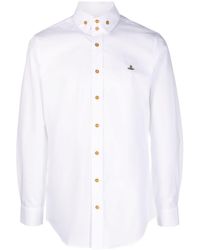 Vivienne Westwood - Logo-embroidered Cotton Shirt - Lyst