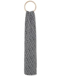 ARMANI EXCHANGE - Logo-Pattern Scarf - Lyst