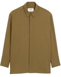 Ami Paris - Wool Oversized Shirt - Lyst
