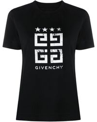 Givenchy - T-Shirt mit "4G Stars"-Print - Lyst