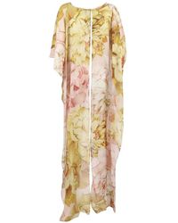 Clips - Veste Longue À Fleurs - Lyst