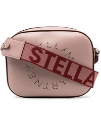 Stella McCartney - Sac porté épaule à logo perforé - Lyst