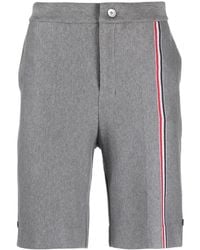 Thom Browne - Rwb Stripe Bermuda Shorts - Lyst