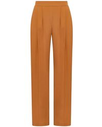 Maliparmi - Pleated Crêpe Trousers - Lyst