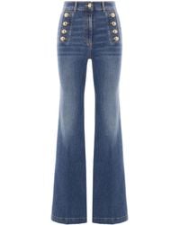 Elisabetta Franchi - Jeans A Vita Alta - Lyst
