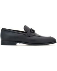 Ferragamo - Gancini-buckle Leather Loafers - Lyst