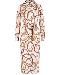Ralph Lauren - Robe-Chemise Ceinturée À Coupe Longue - Lyst