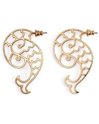 Emilio Pucci - P Polished Earrings - Lyst