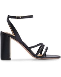 BOSS - 90mm Ankle-strap Leather Sandals - Lyst