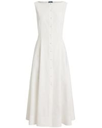Polo Ralph Lauren - Button-Up Midi Dress - Lyst