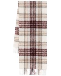 Eleventy - Plaid Fringed Scarf - Lyst