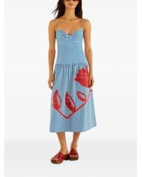 FARM Rio - Robe À Rayures Et Appliqué - Lyst