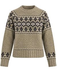 MC2 Saint Barth - Merida Donegal Wool-Blend Crewneck Knit With Fair-Isle Pattern - Lyst