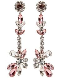 Erdem - Crystal-Embellished Floral Earrings - Lyst