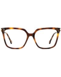 Carolina Herrera - Square-Frame Tortoiseshell Glasses - Lyst