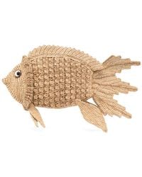 Anya Hindmarch - Fish-Shape Woven Clutch Bag - Lyst