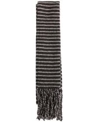 Ziggy Chen - Striped Fringed Scarf - Lyst