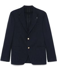 Lardini - Brooch-Detail Blazer - Lyst
