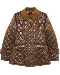 Peuterey - Plumífero con cuello de pana - Lyst