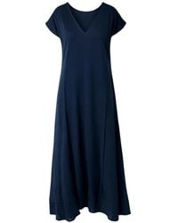 Silk95five - V-Neck Midi Dress - Lyst